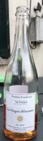 Jus pétillant pomme framboise
