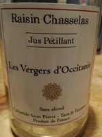 Jus pétillant de chasselas sans alcool