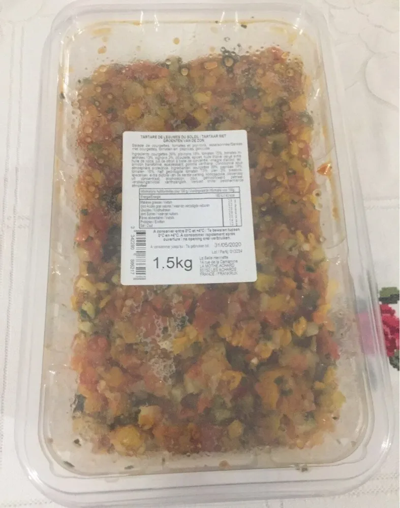 Tartare de legume du soleil