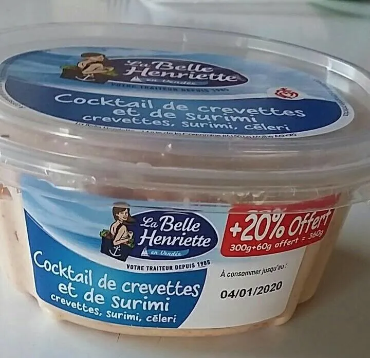 Cocktail de crevettes et de surimi