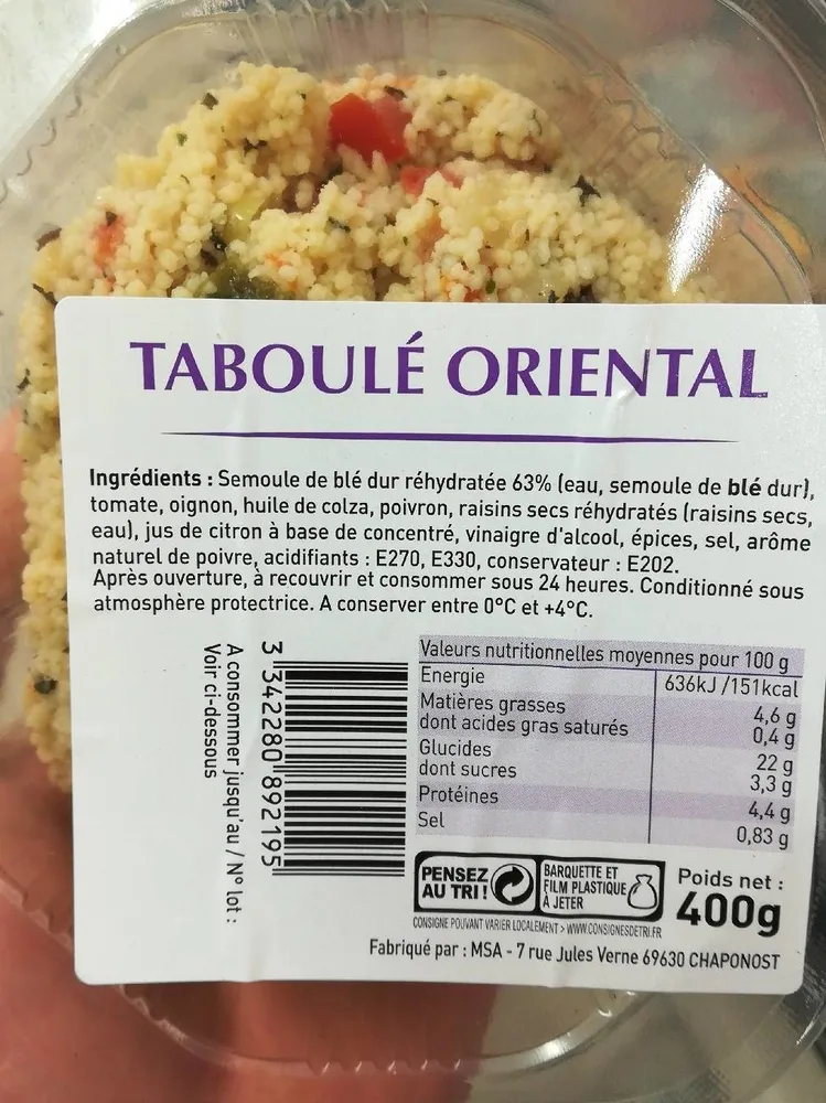 Taboulé oriental