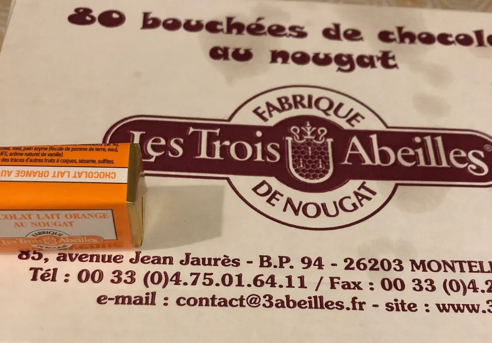 Bouchee de chocolat au nougat