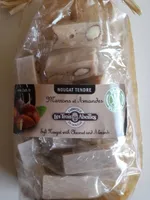 Nougat tendre marrons et amandes