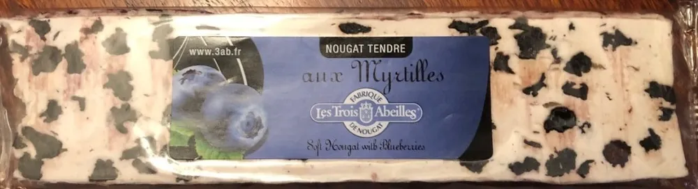 Nougat aux myrtilles