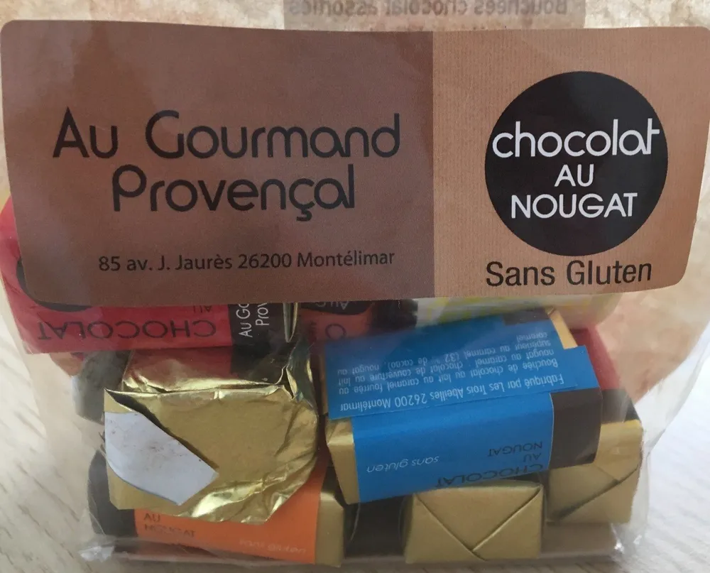 Chocolat au nougat sans gluten