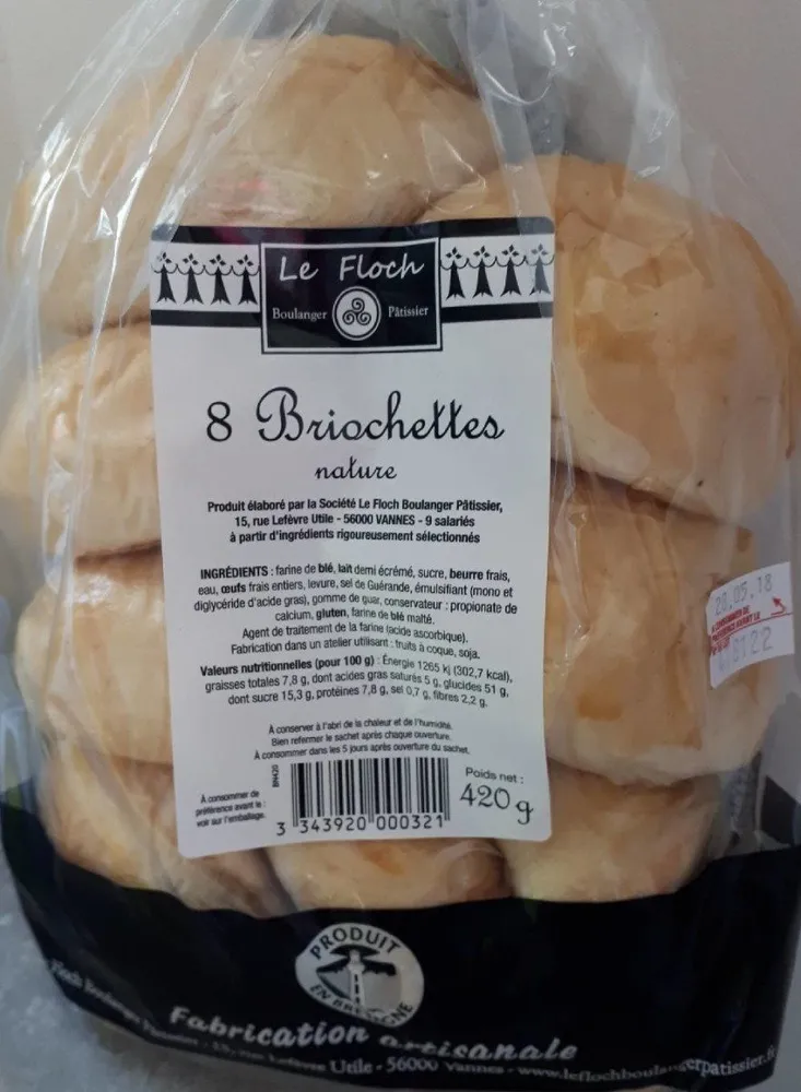 8 Briochettes Nature