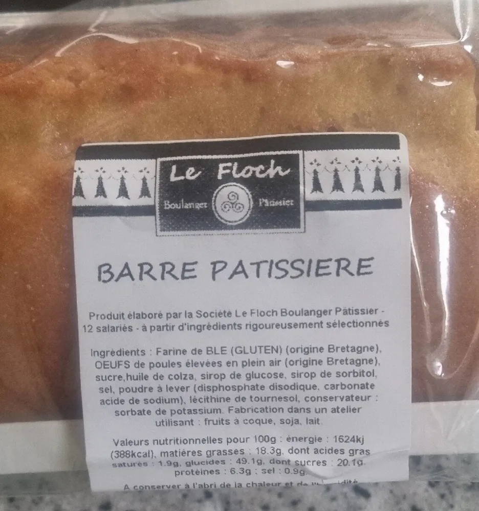 Barre pâtissière