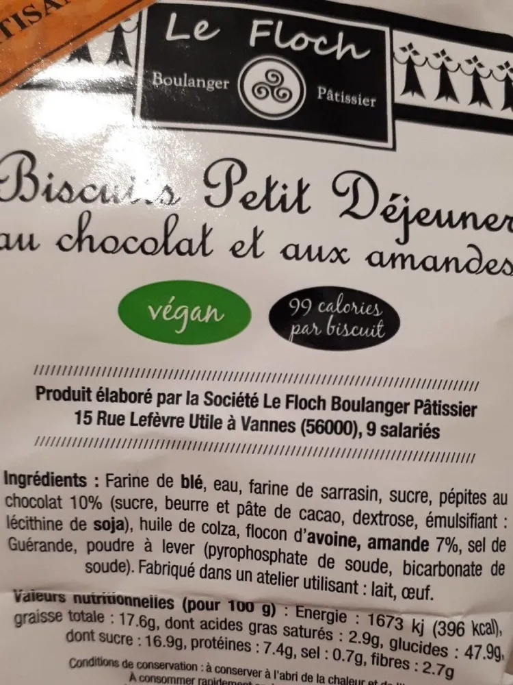 Biscuits petit déjeuner