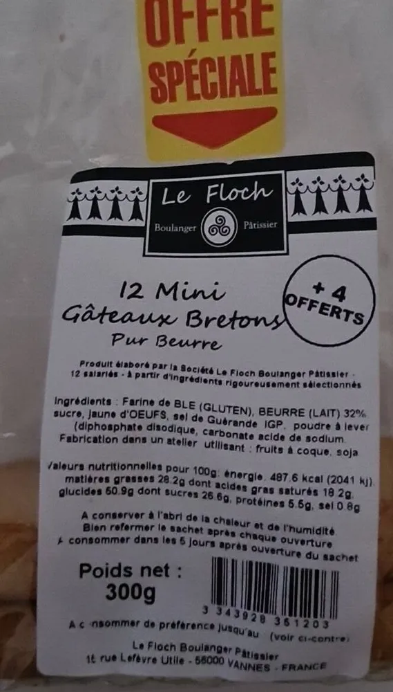 12 mini gâteaux bretons