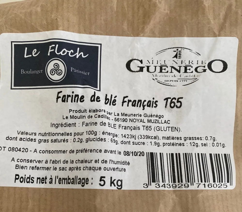 Farine de blé Francais T65