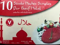 Steak hachés surgelés pur boeuf halal