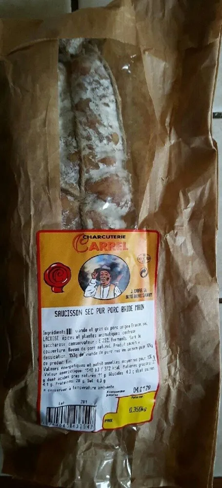 Saucisson sec pur porc bridé main