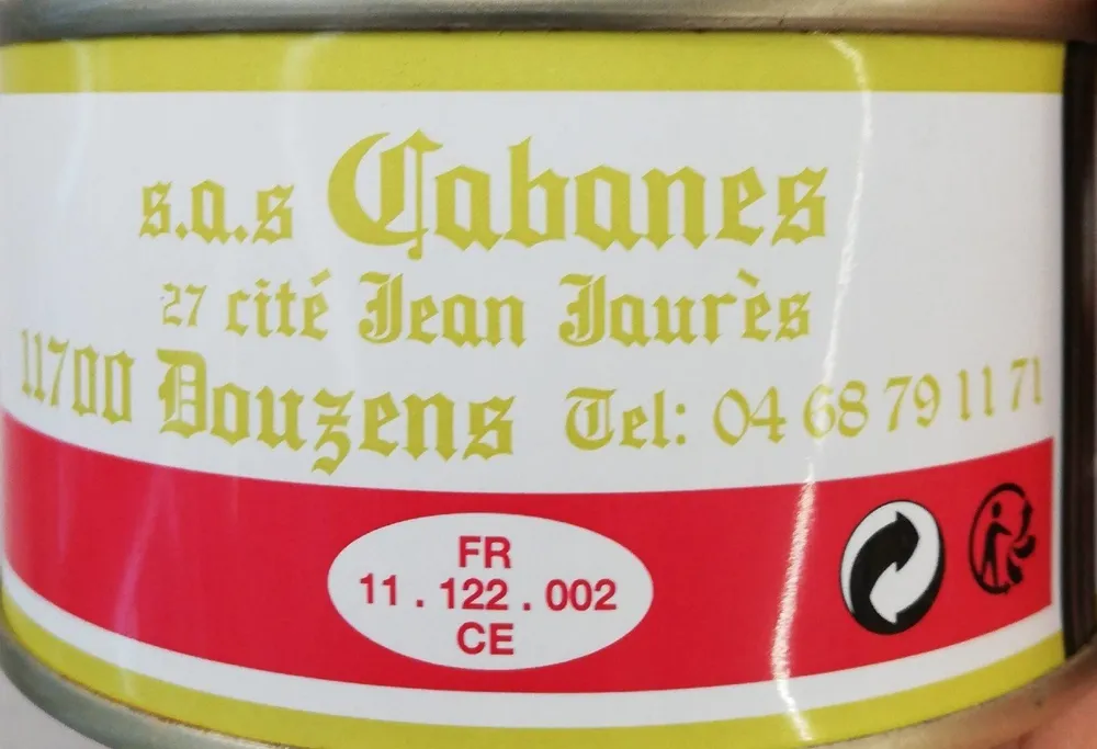 Pate de foie pur porc CABANES