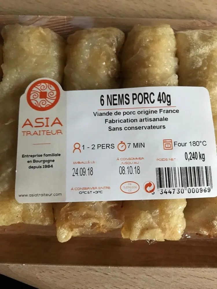 Mini Nem Porc 40g Par 6