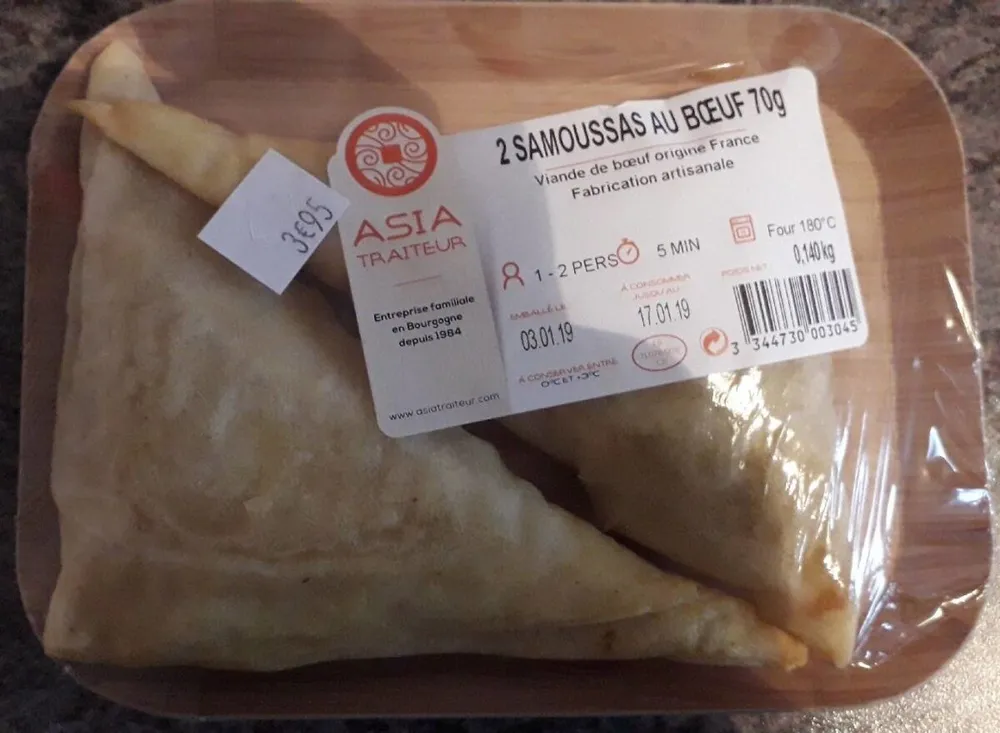 Samoussas au boeuf