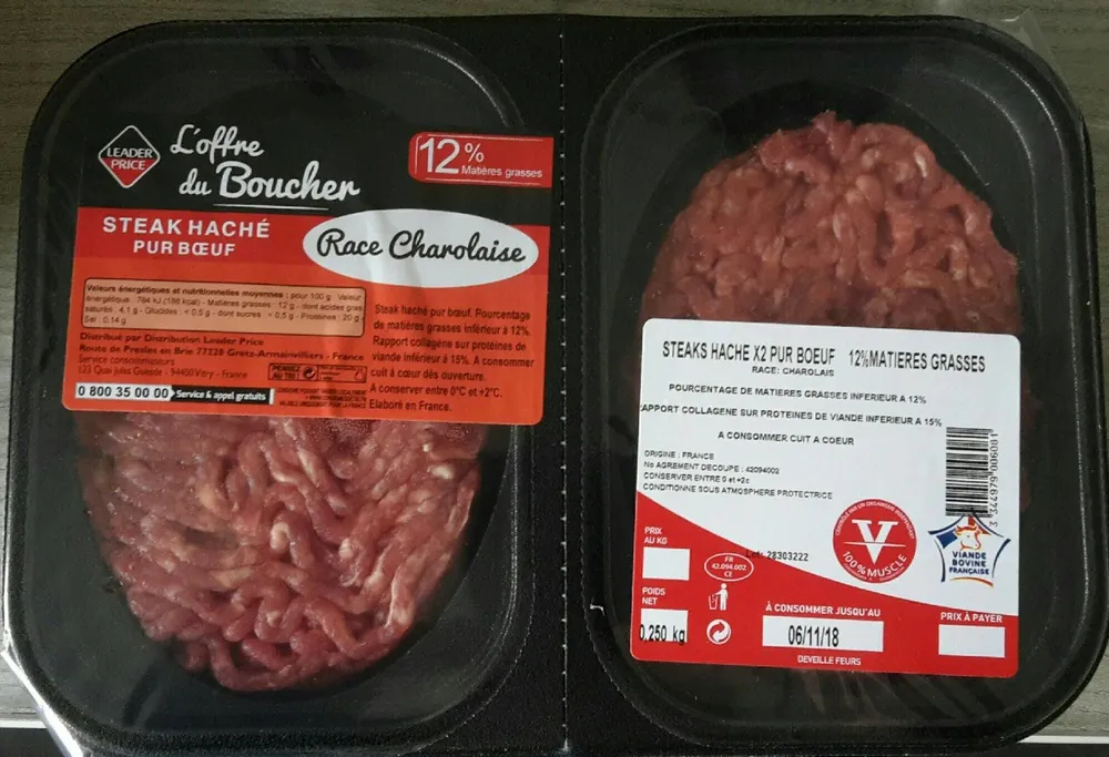Steak haché x2 race charolaise