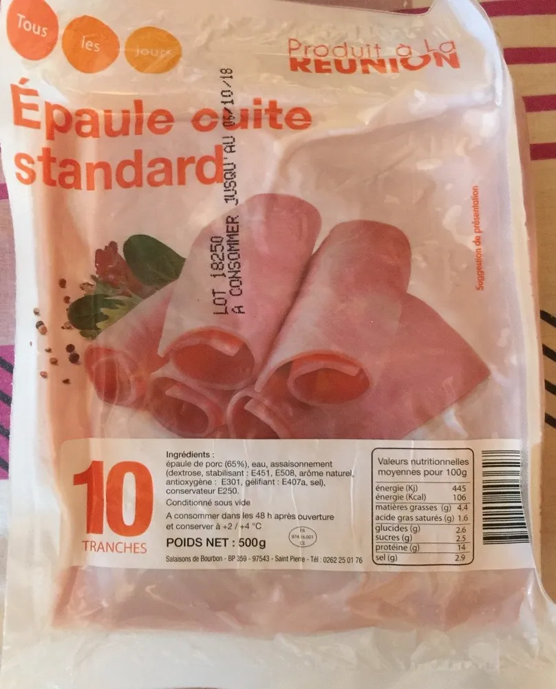 Epaule cuite standart