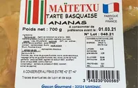 Tarte basquaise ananas