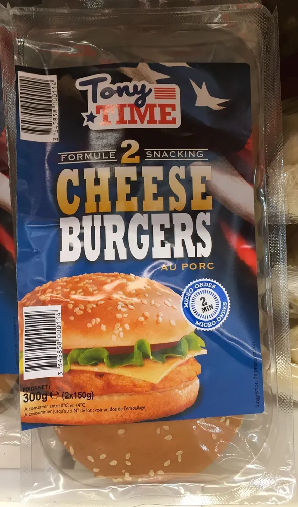 2 Cheese Burgers au porc