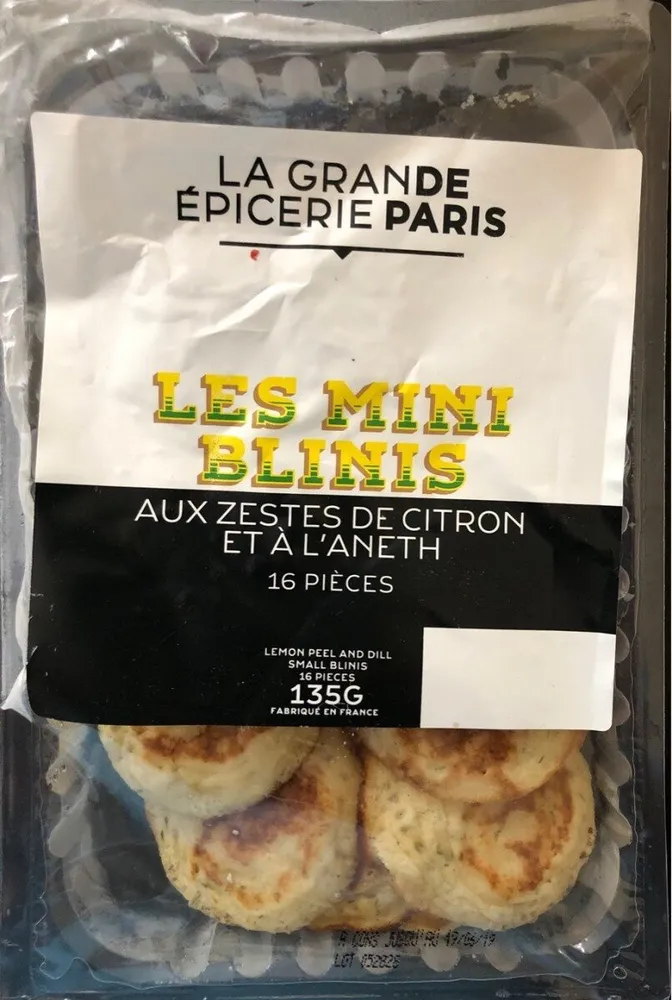 LES MINIS BLINIS aux zestes de citron et à l'aneth