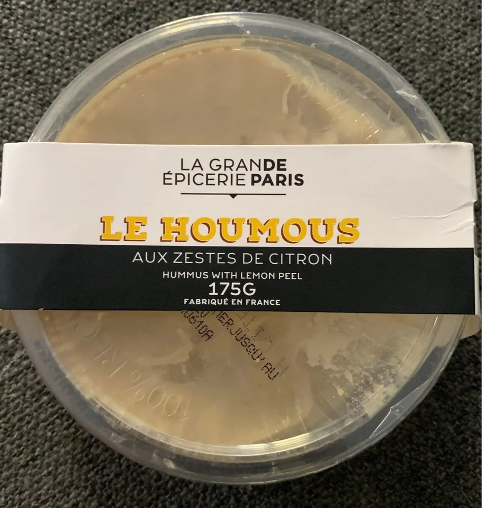 Le Houmous aux zestes de citron