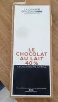 Chocolat au lait 40 pour cent
