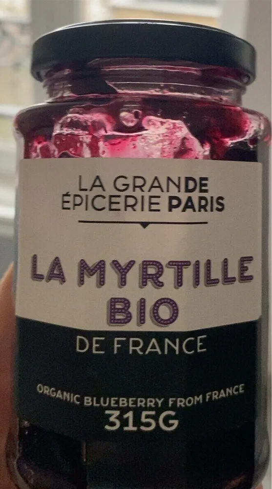 Confiture de Myrtille de France Biologique