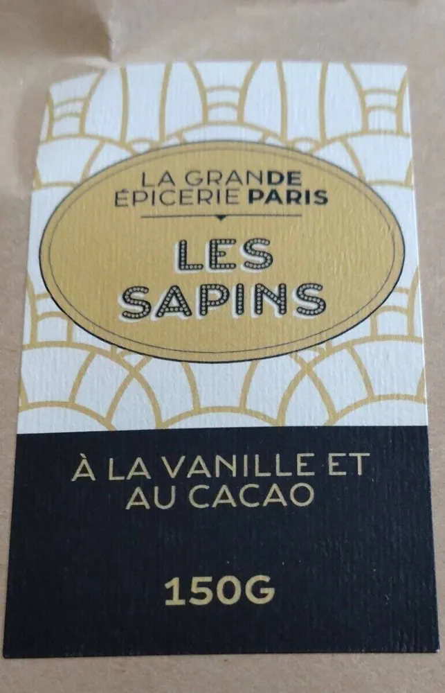 LES SAPINS À LA VANILLE ET AU CACAO