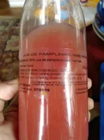 Jus de pamplemousse rose frais