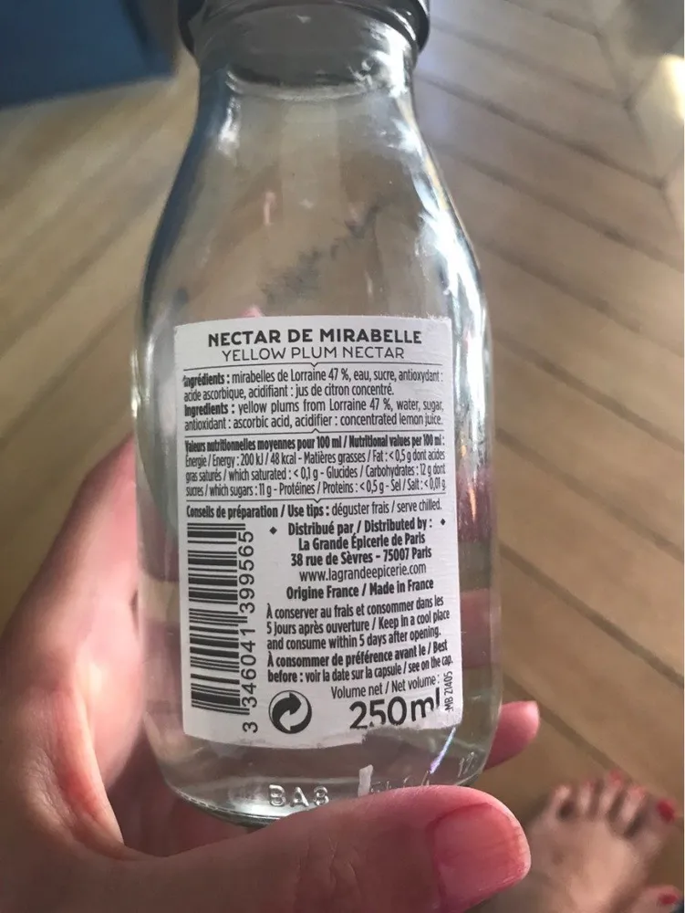 Nectar de mirabelle