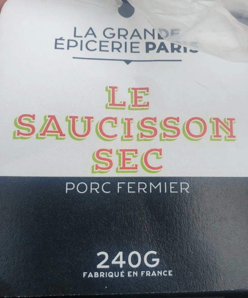 Le saucisson sec