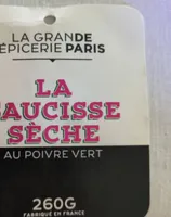 La saucisse sèche au poivre vert