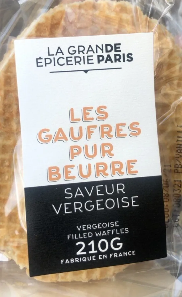 Gaufres pur beurre fourrees a la vanille
