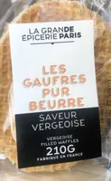 Gaufres pur beurre fourrees a la vanille