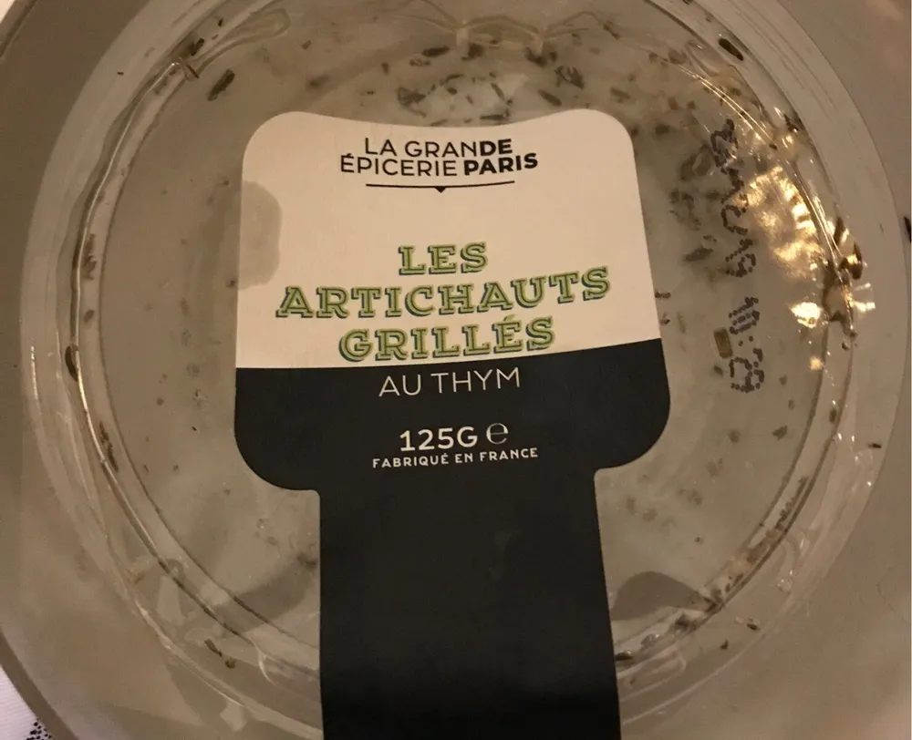LES ARTICHAUDS GRILLES AU THYM