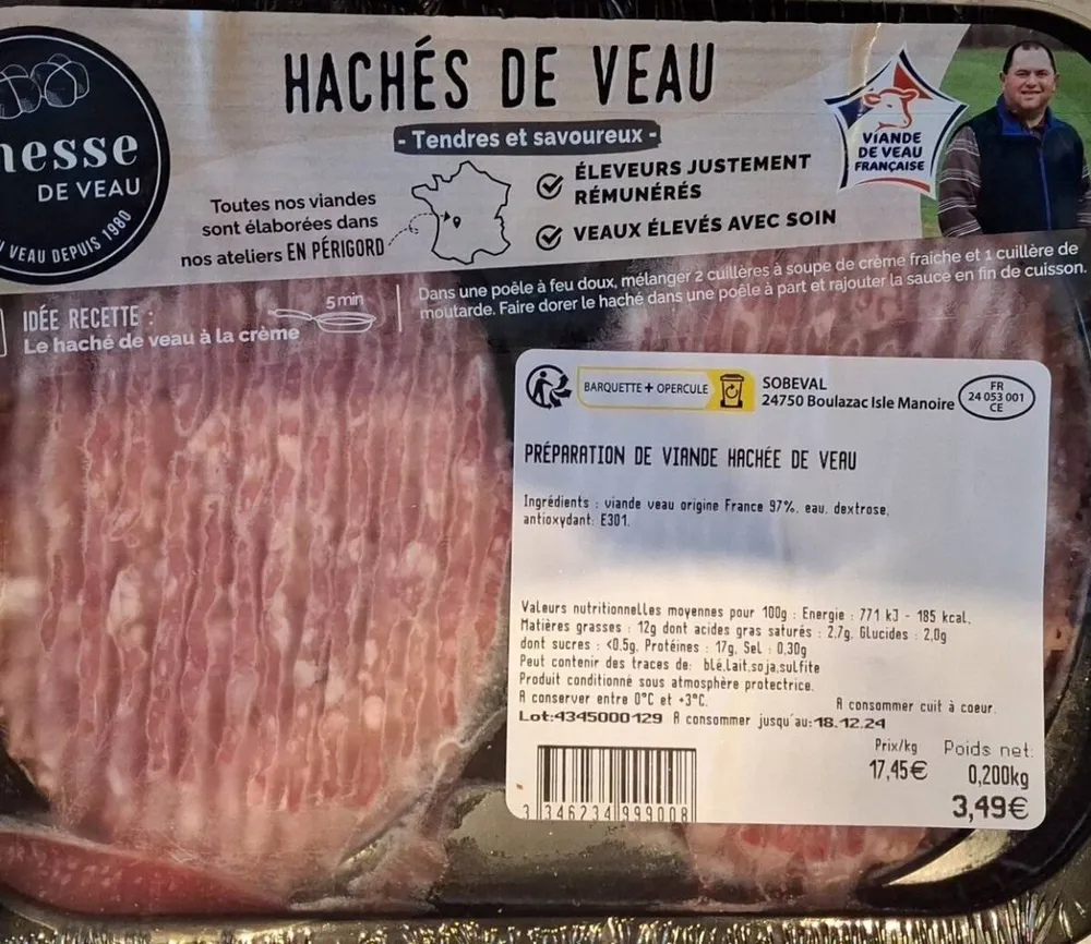 Haché de veau