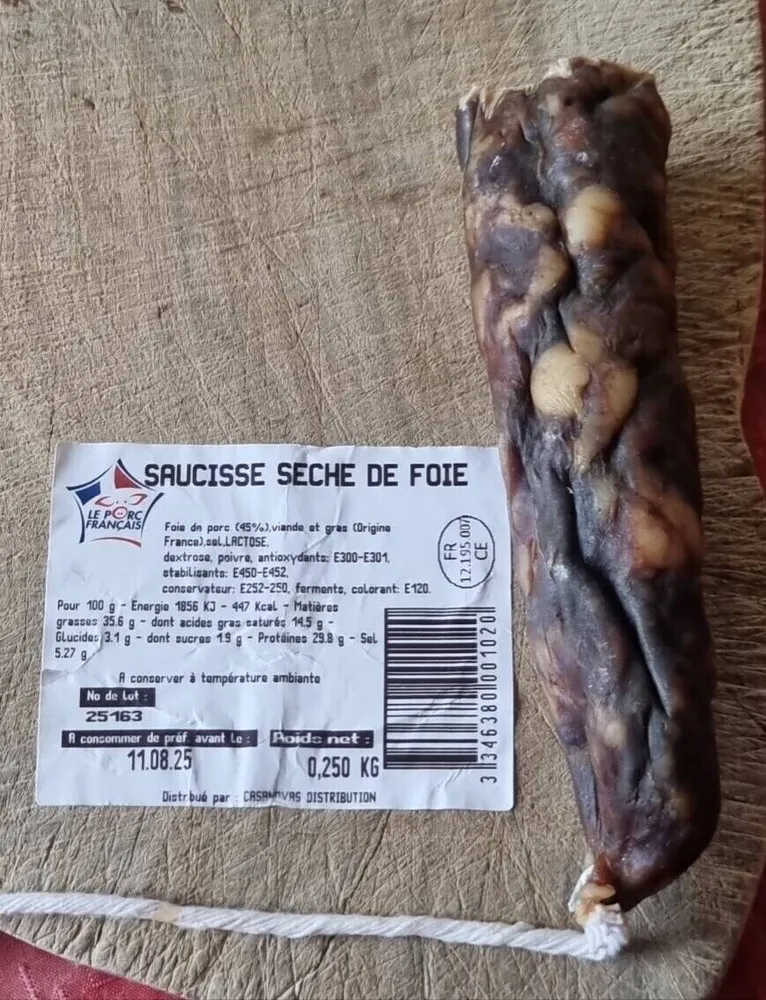 Saucisse de foie