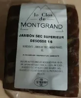 Jambon sec supérieure désossé
