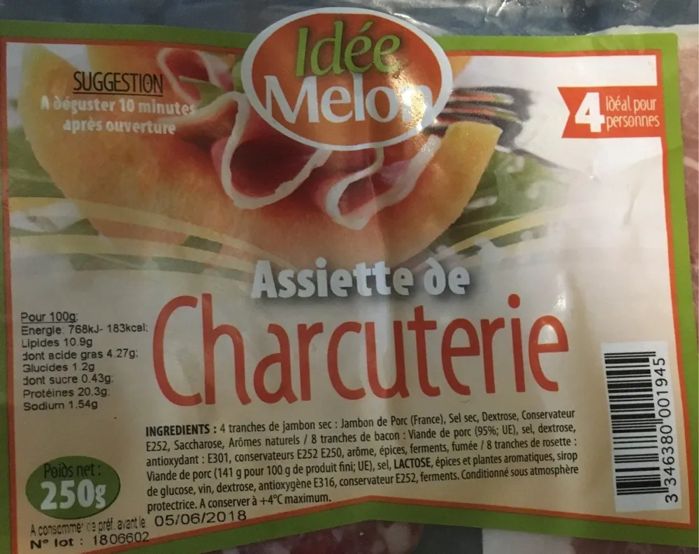 Assiette de charcuterie