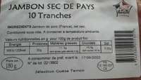 Jambon sec de pays