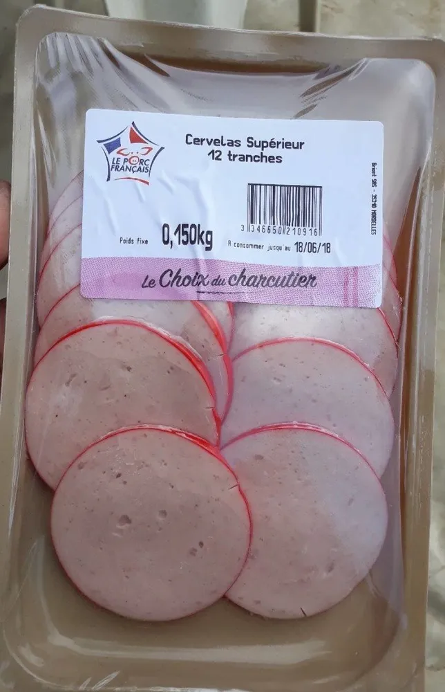 Cervelas supérieur 12 tranches