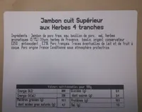 Jambon cuit aux herbes