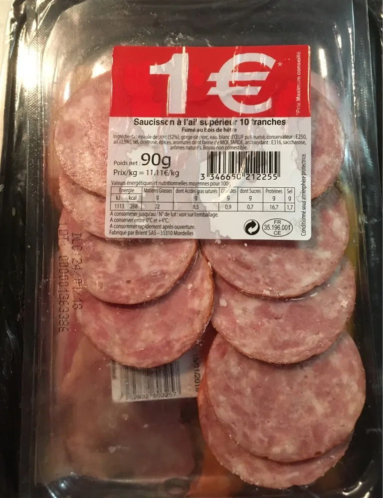 Saucisson à l'ail supérieur