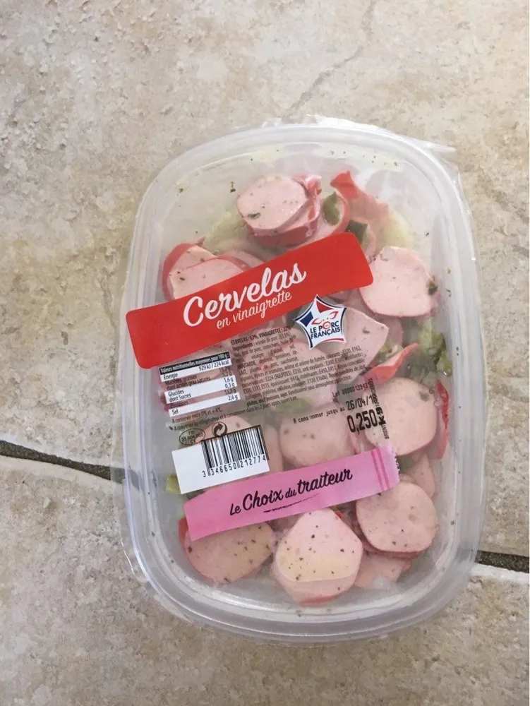 cervelas en vinaigrette