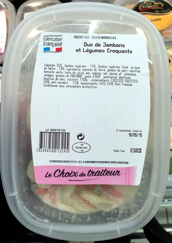 Duo de Jambons et Légumes Croquants