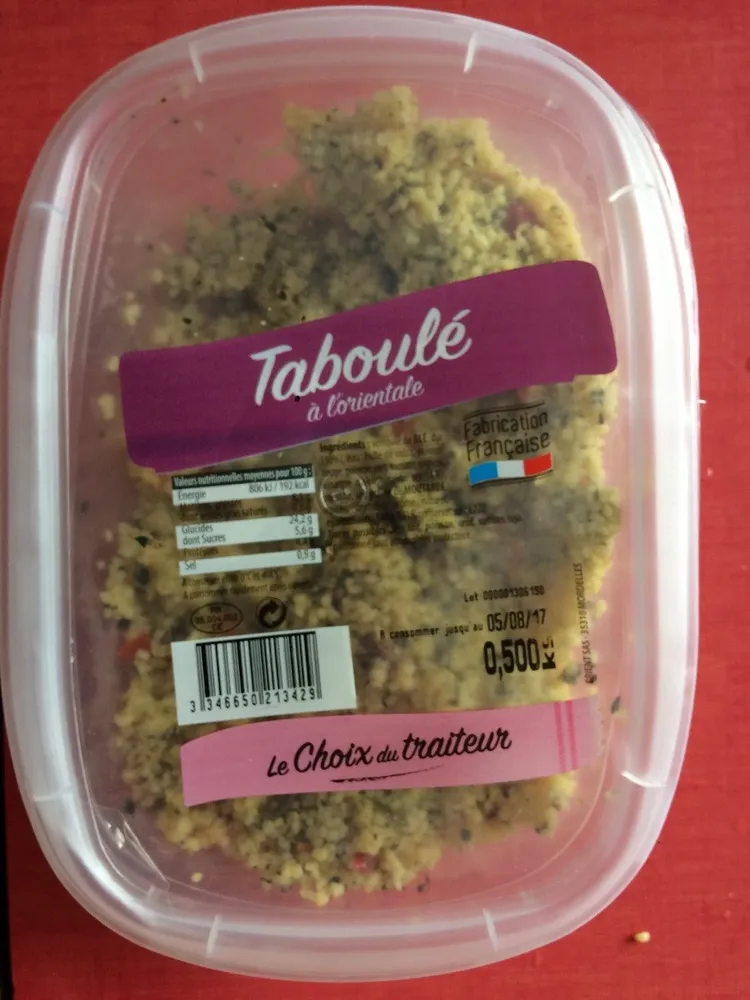 Taboulé à l'orientale