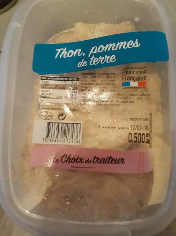 Thon pommes de terre