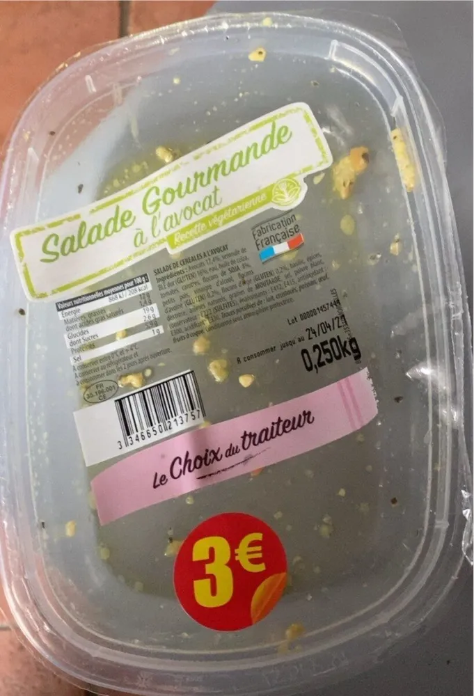 Salade gourmande à l’avocat