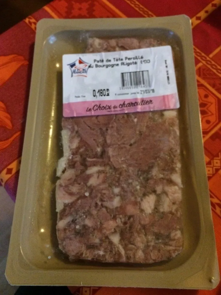 Paté de tête persillé au bourgogne aligoté