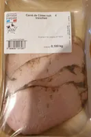 Tranches de porc cuites